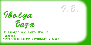 ibolya baza business card